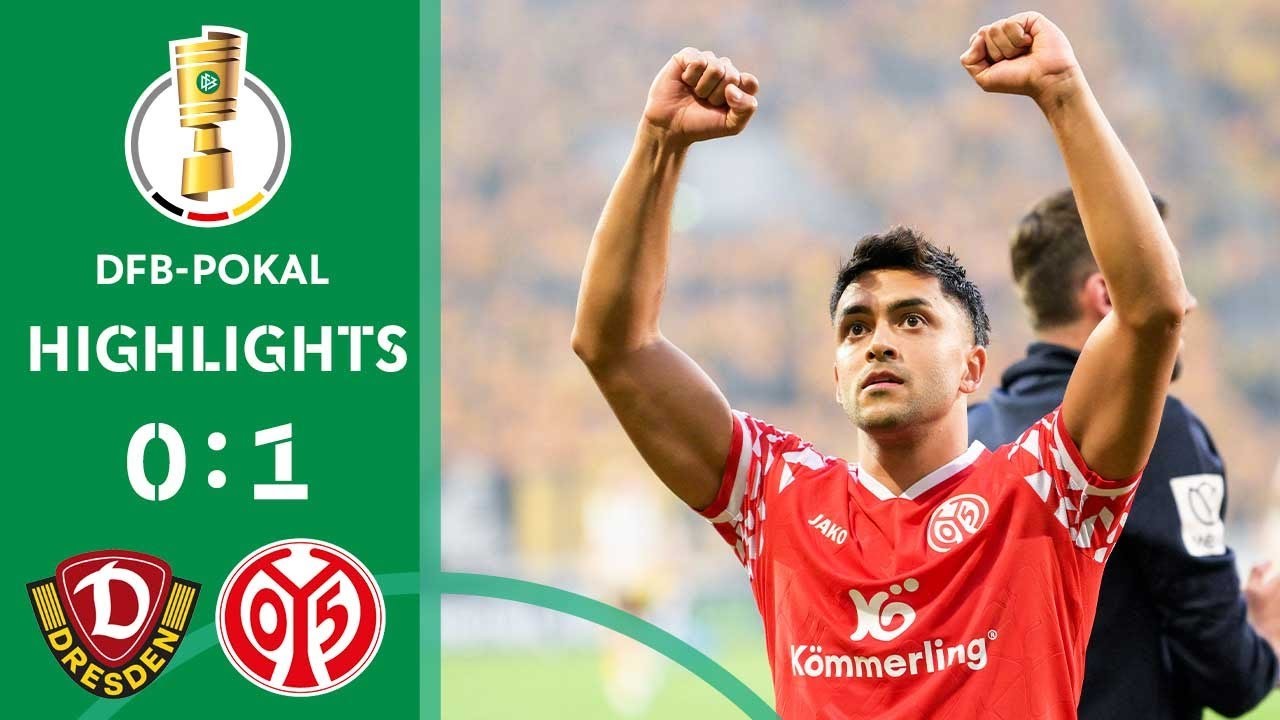 #ไฮไลท์ฟุตบอล [ ดินาโม เดรสเดน 0 - 1 ไมนซ์ ] เดเอฟเบ โพคาล เยอรมัน 2025/19.8.68